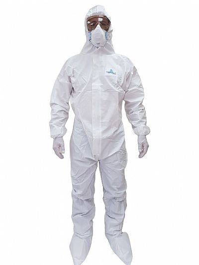 STERILE FaPro1 Tyvek Type Coverall TYPE 5/6 CATIII WITH FEET